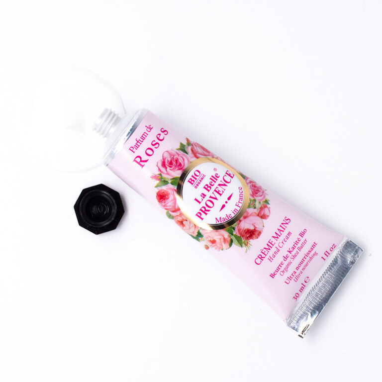 Tube de creme mains a la rose de 30 ml de la collection "La Belle Provence" - Fabriqué en France
