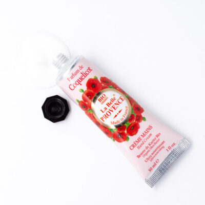 Creme mains parfum de coquelicot de la collection "La Belle Provence" - Fabriqué en France par La Savonnerie de Nyons