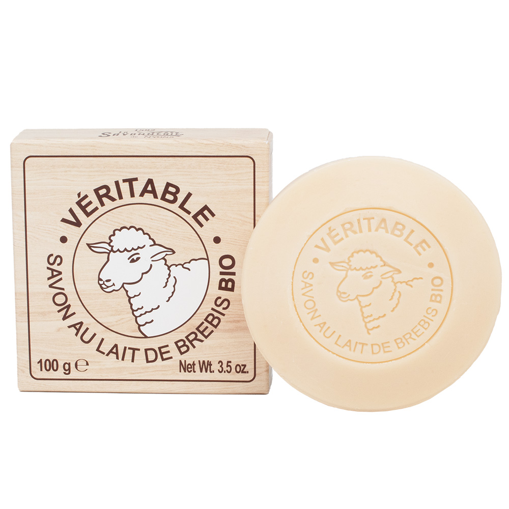 Savon rond au lait de brebis BIO 100g