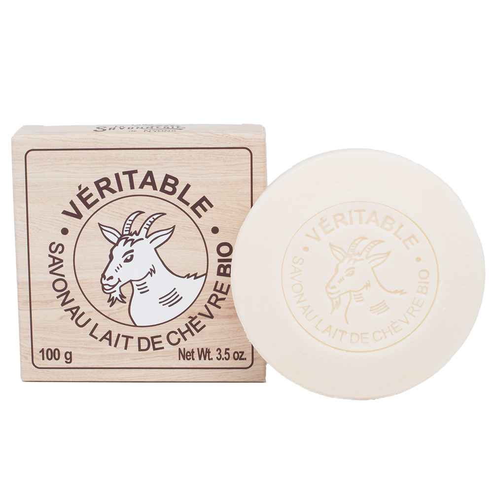 Savon rond au lait de chèvre BIO 100g