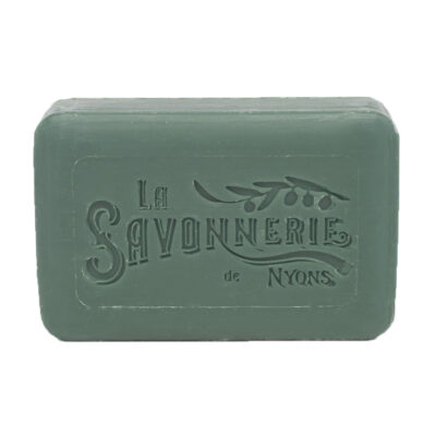 Savon de 200g à l'huile d'olive avec emballage papier avec une illustration aquarelle d'un olivier de la collection "Savons solides et liquides" - Fabriqué en France par La Savonnerie de Nyons