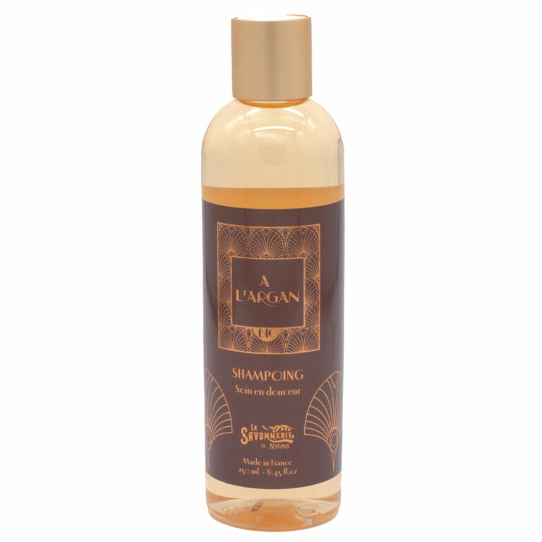 Shampoing a l'huile d'argan Bio de la collection "Huile d'Argan" - Fabriqué en France par La Savonnerie de Nyons