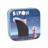 Boite à savon en métal avec une illustration retro de la traversée Transatlantique de la collection de savons "Boites avec Savons" - Fabriqué en France par La Savonnerie de Nyons