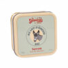 Boite à savon en métal illustrée par une tete d'anesse de la collection de savons "Lait d'Anesse Bio" - Fabriqué en France par La Savonnerie de Nyons
