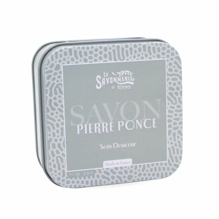 Boite à savon en métal de la collection de savons soins "Mains et Pieds" - Fabriqué en France par La Savonnerie de Nyons