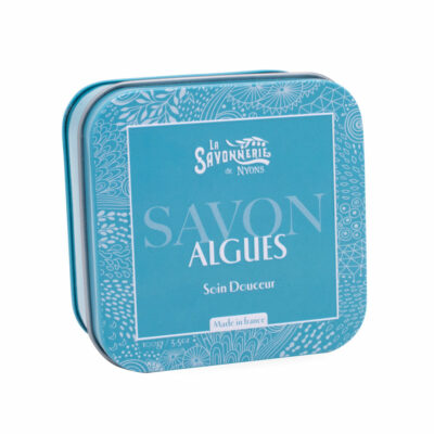 Boite à savon en métal de la collection de savons soins "Savons à base d’ingrédients naturels" - Fabriqué en France par La Savonnerie de Nyons