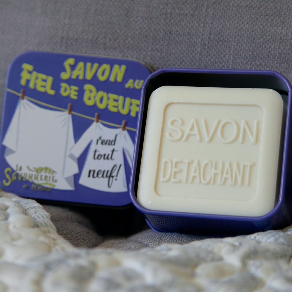 Savon detachant au fiel de boeuf de 100g - Fabrication traditionnelle française par La Savonnerie de Nyons