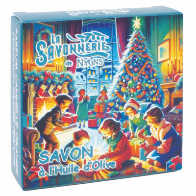 Savon 100g Orange Cannelle - Beurre de Karité Bio et Huile d’Olive de Nyons – Étui en Carton Noël – Les Cadeaux - photo 2