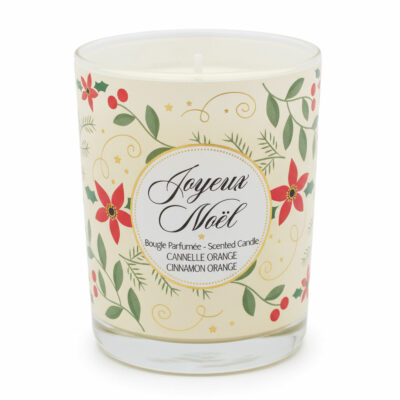 Bougie Parfumée de Noël 180g - Cannelle Orange