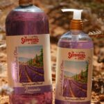 Bidon et recharge de savon liquide à la lavande de la Savonnerie de Nyons